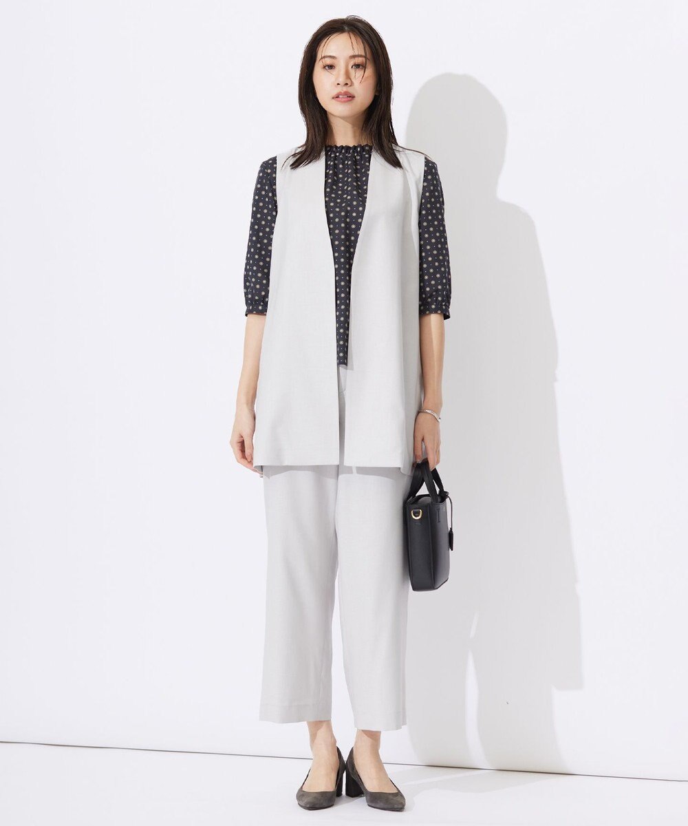 J.PRESS LADIES 【セットアップ対応・洗える・UVケア・速乾】 OXIJEWELストレッチ ジレ 