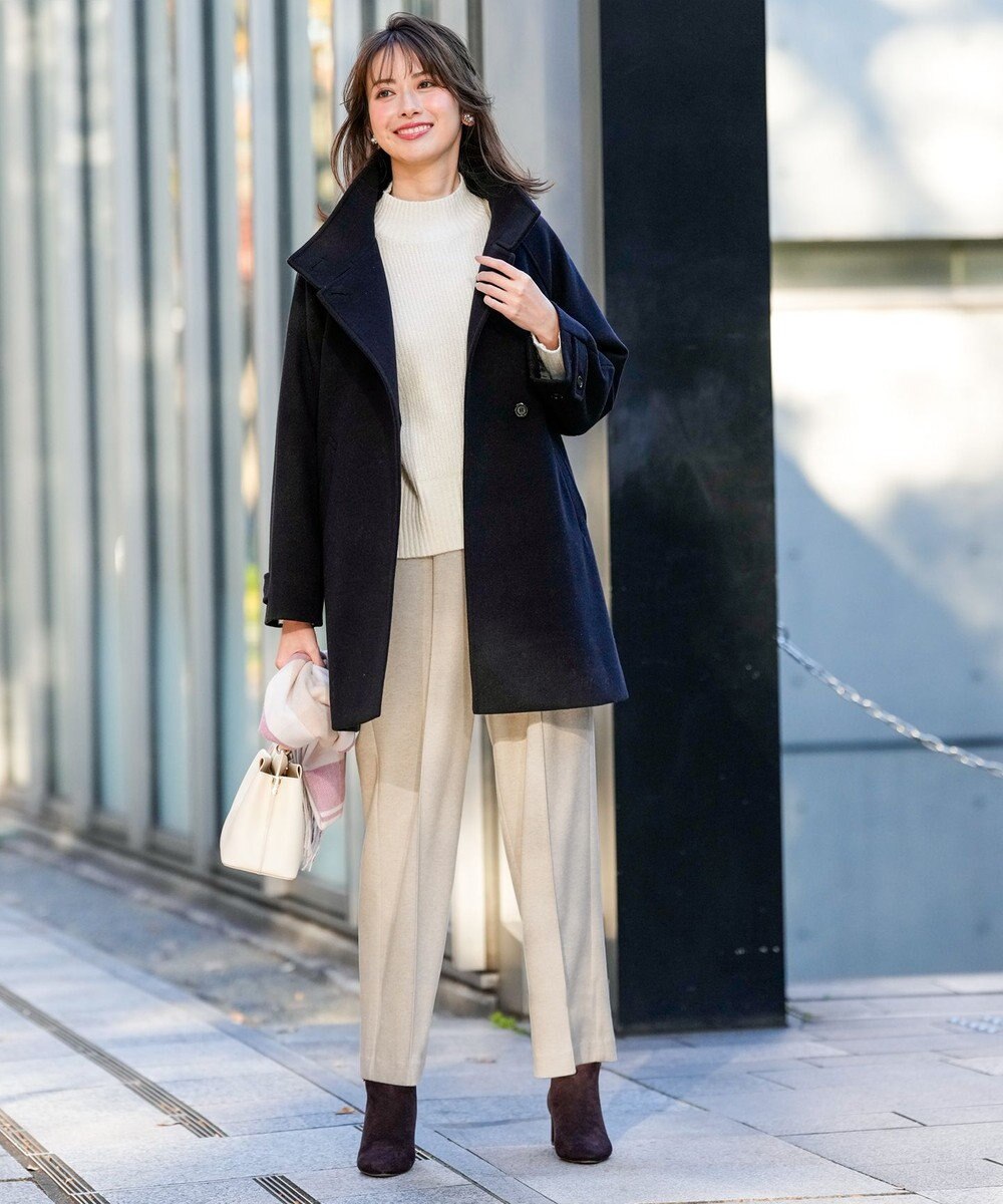 ANY SIS S センタープレスメランジ パンツ 