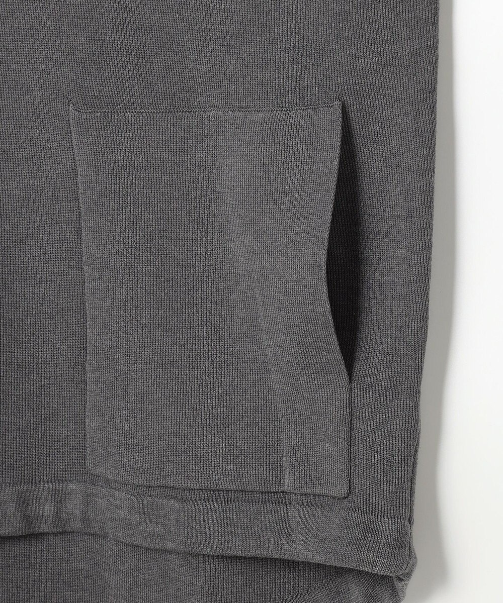 ANY スウェットライクハーフジップニット 