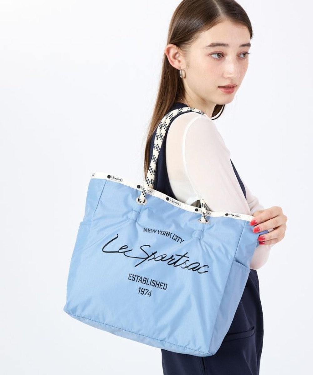 LeSportsac ML 2 WAY TOTE        /2ウェイスレートブルー/パールシャイン 