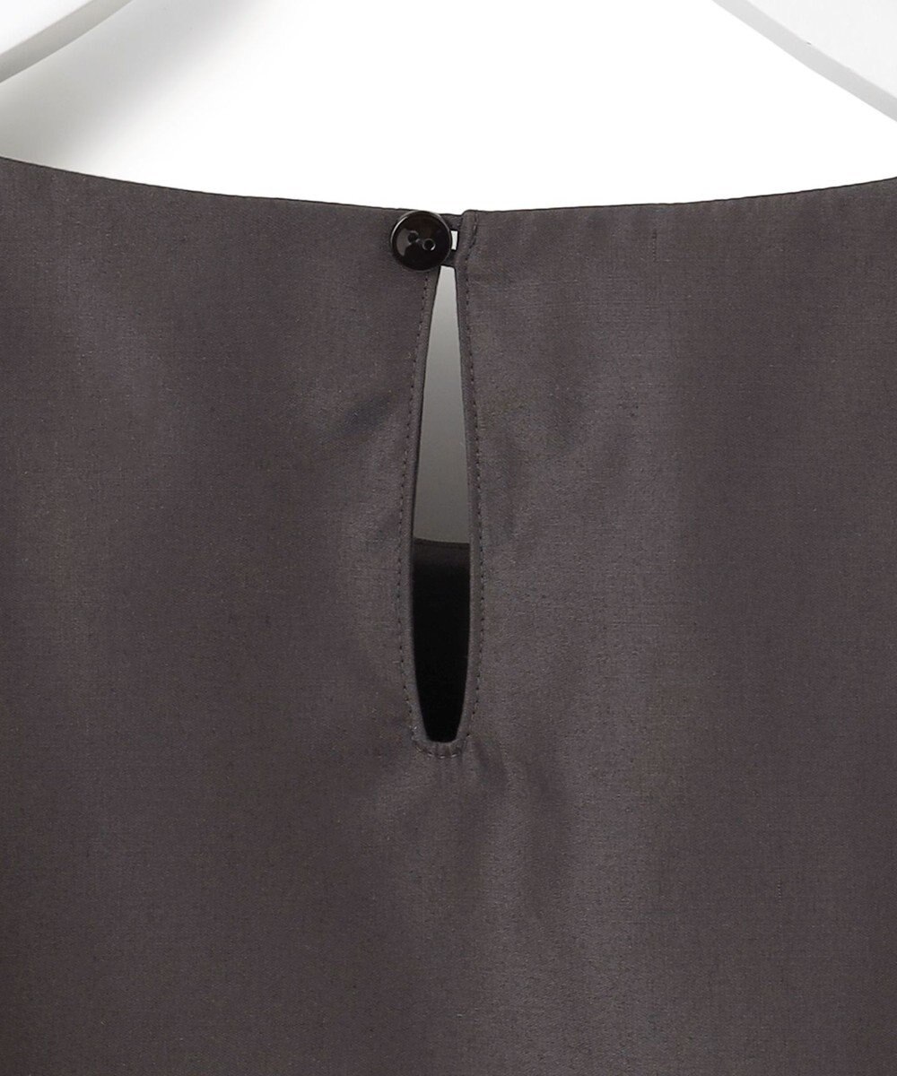 23区 【汗じみ防止/洗える】スムースデザイン ラッフルカラー カットソー 