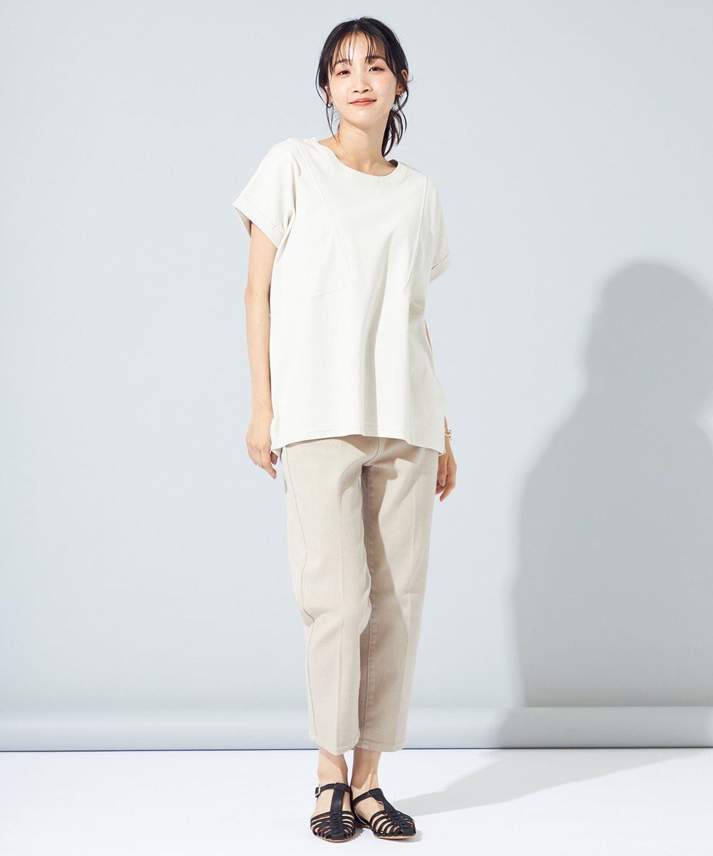 SHARE PARK LADIES センタープレスストレートデニム 