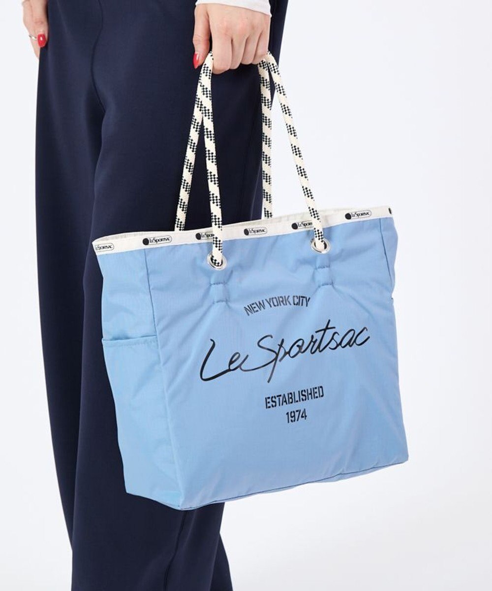 LeSportsac ML 2 WAY TOTE        /2ウェイスレートブルー/パールシャイン 