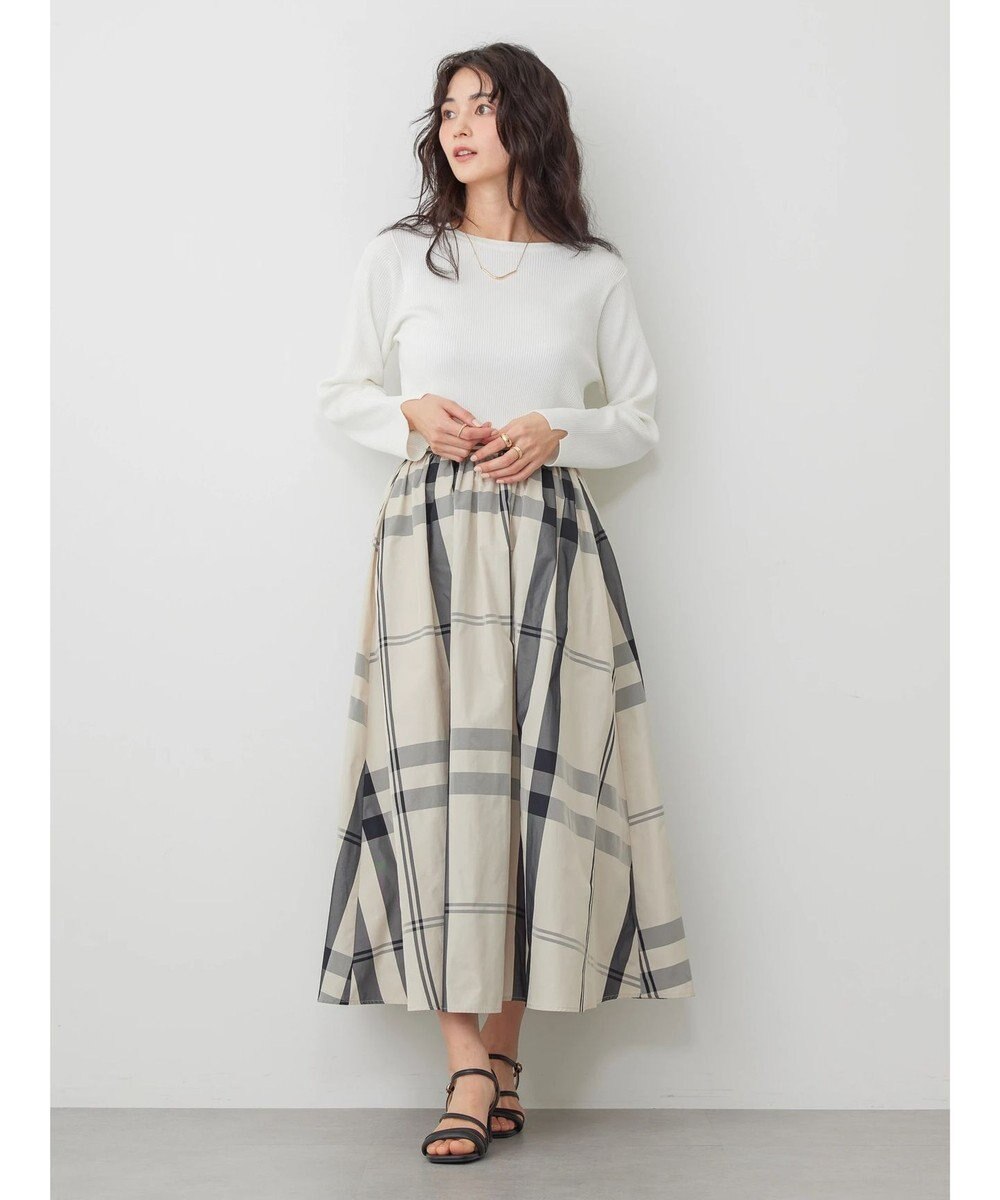 AMERICAN HOLIC チェックメモリーフレアスカート 