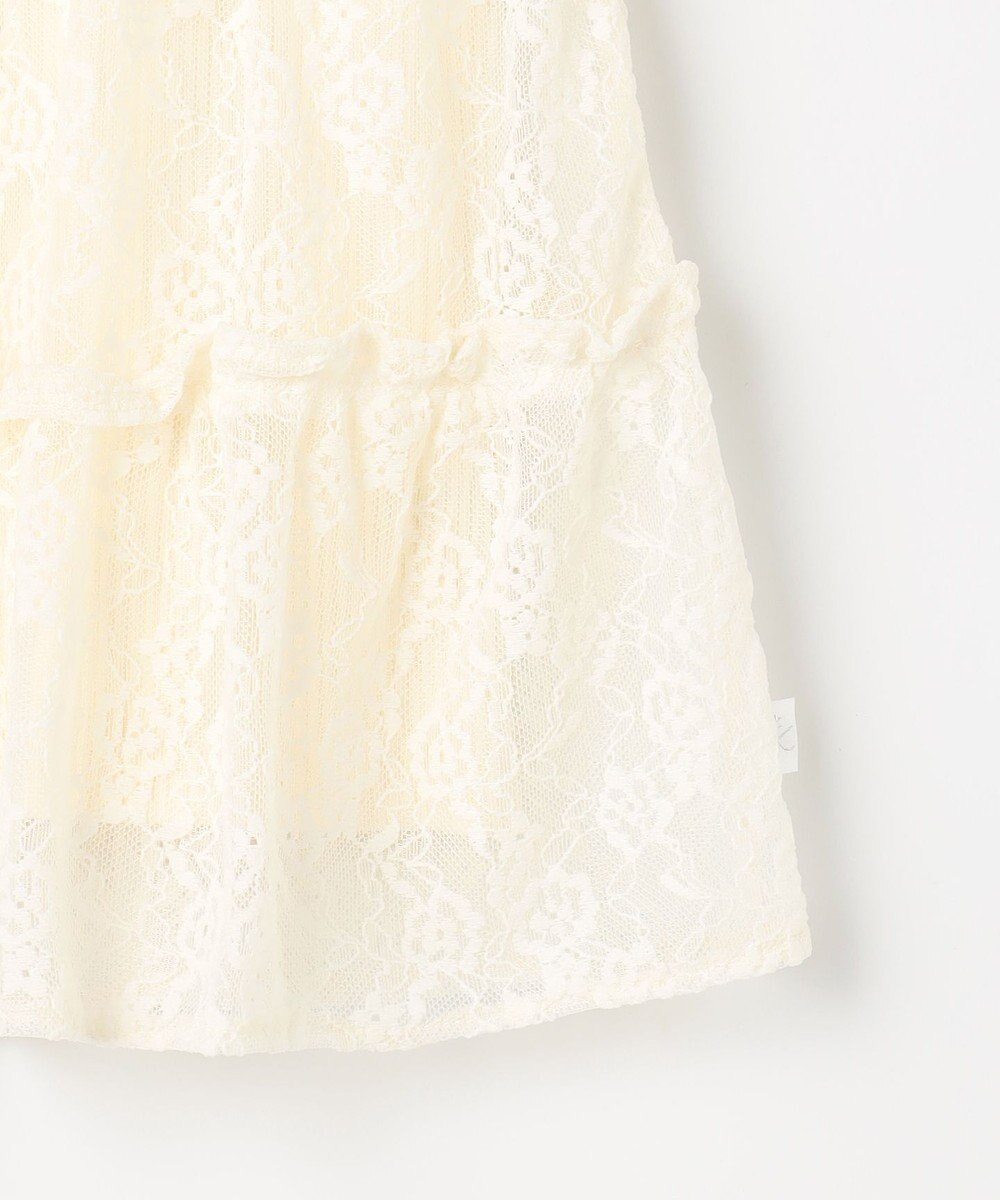 組曲 KIDS 【150-160㎝】スノウレースレイヤード トップス 