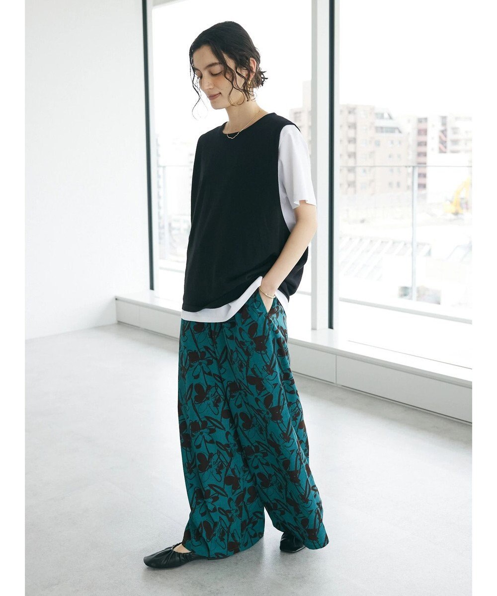 CRAFT STANDARD BOUTIQUE アートフラワーシャーリングパンツ 