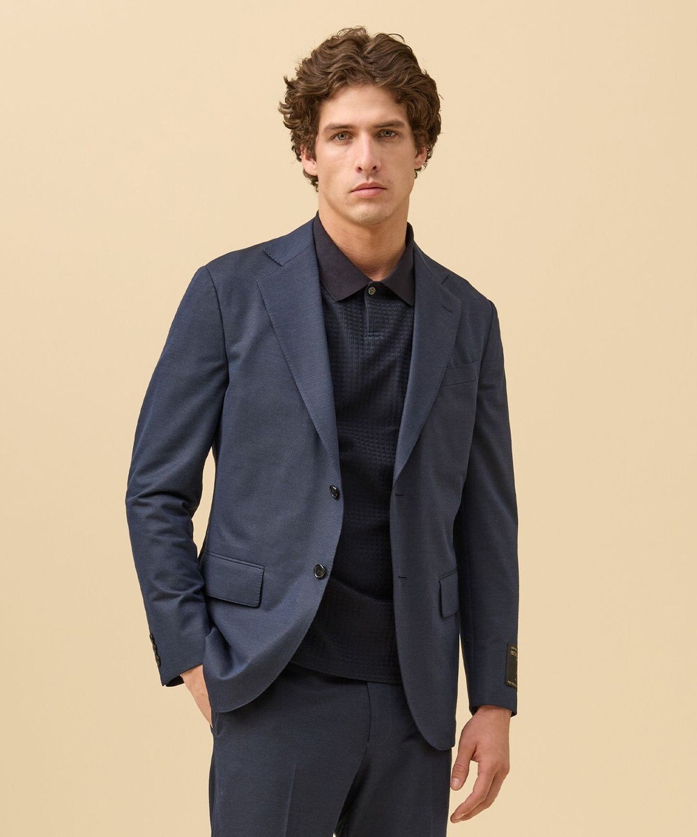 J.PRESS MEN 夏に嬉しい6つの高機能【セットアップ対応】【J.PRESS-POOL WOOL】ジャージーセットアップ ジャケット 