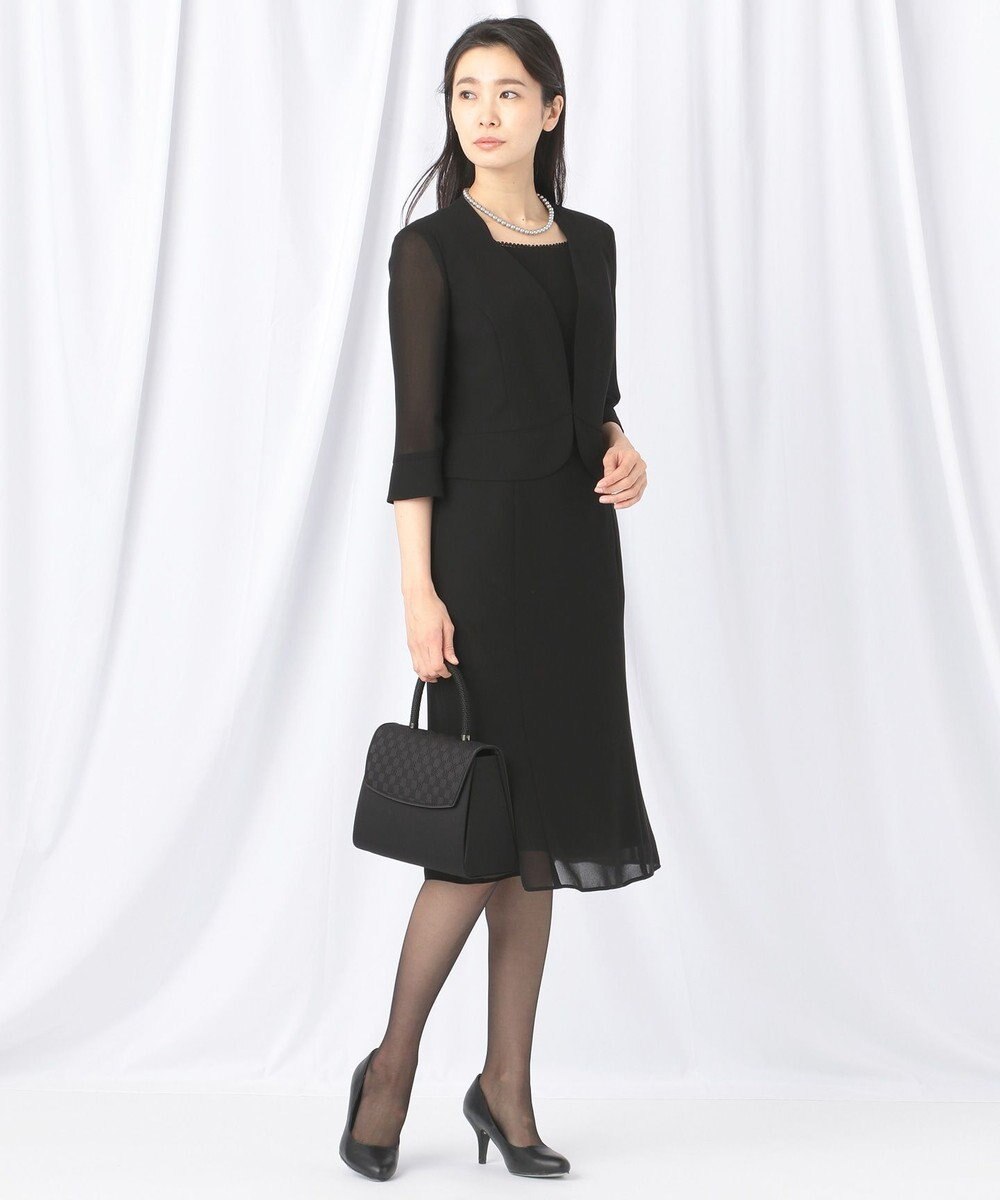 自由区 FORMAL 【洗える/着心地楽々】セオプラスエス ウォッシャブル ワンピース 