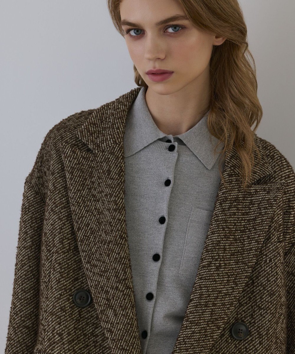 GRACE CONTINENTAL カルゼツイードダブルジャケット 