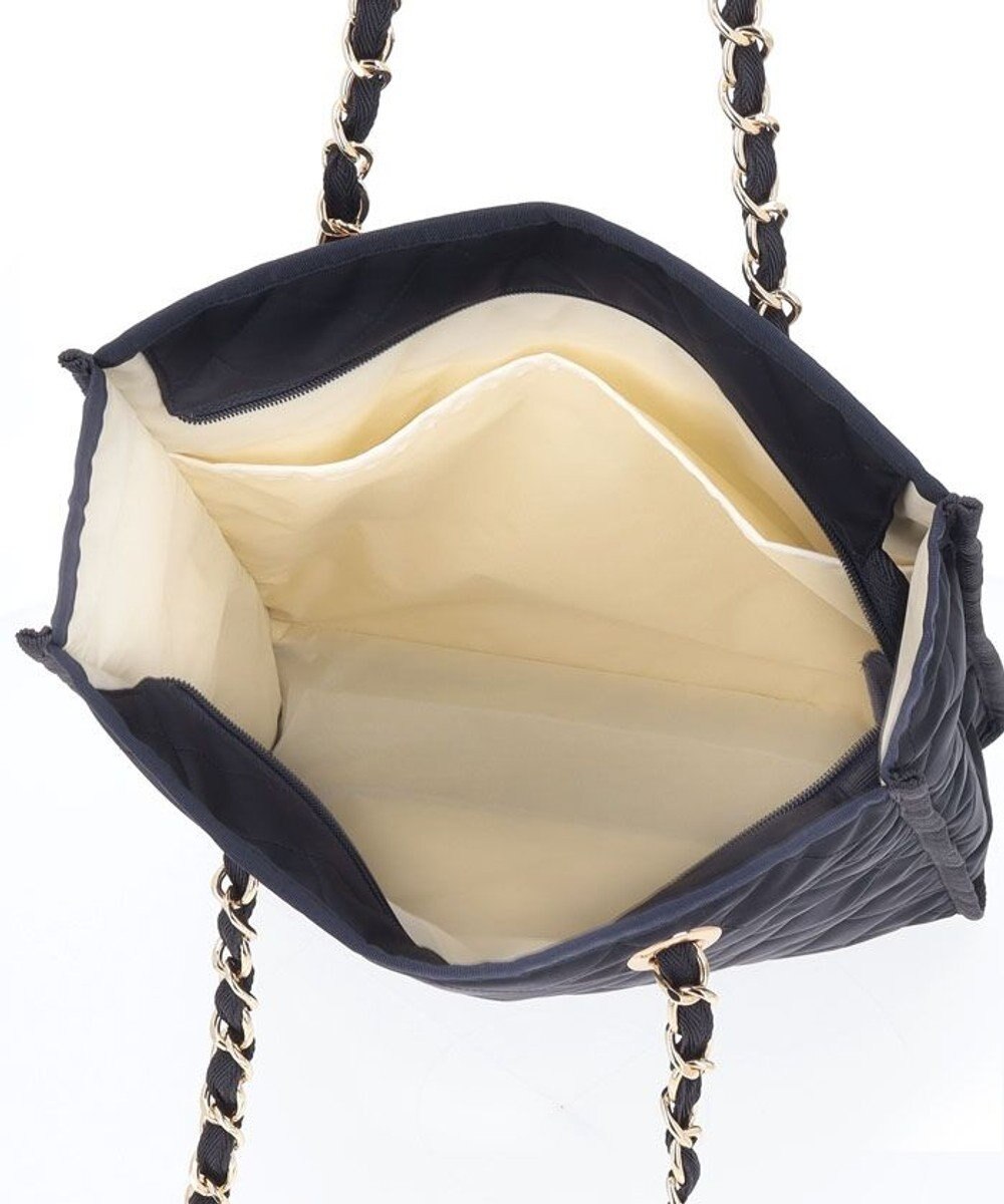 LeSportsac CHAIN N/S TOTE/ディープシーブルーキルト 