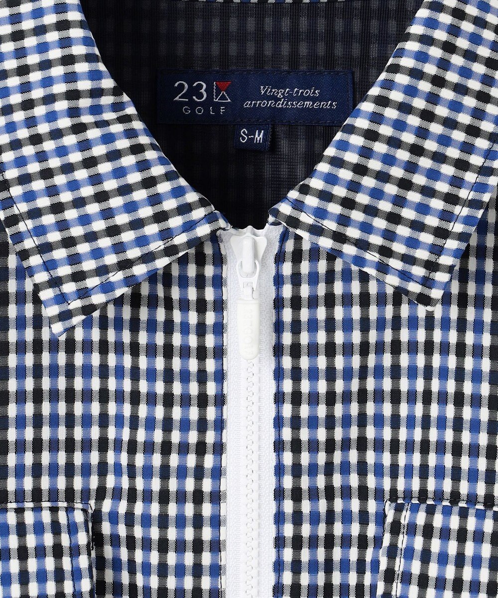 23区GOLF 【WOMEN】ギンガムチェックストレッチワンピース 
