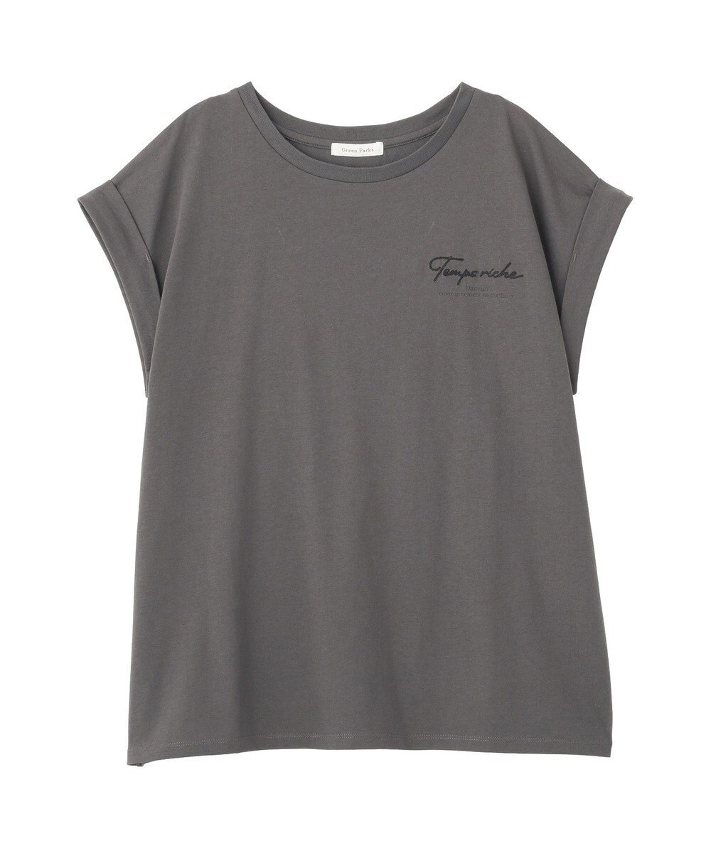 Green Parks 汗染み防止フレンチロゴＴシャツ 