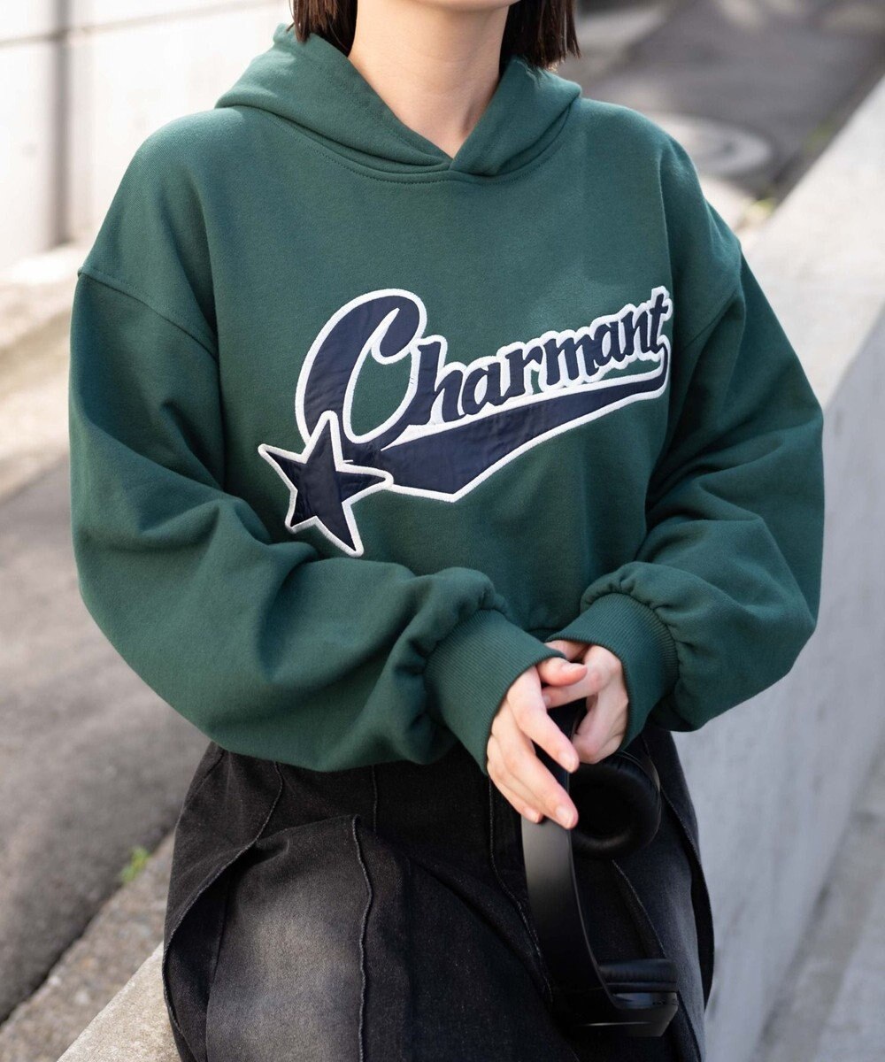 WEGO スタジアムロゴショートプルパーカー 