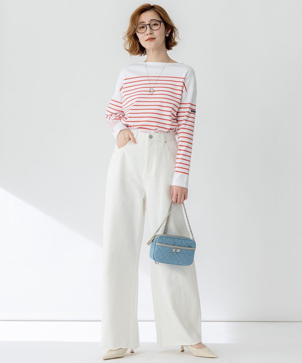 23区 【SLOW/一部店舗限定】LIGHT DENIM バレルワイド パンツ 