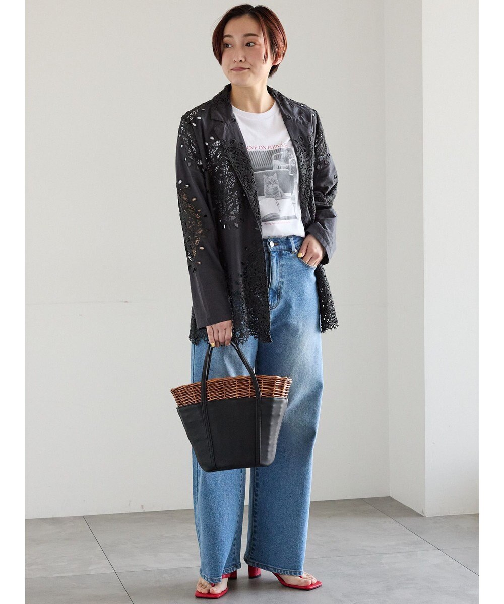 Te chichi ケミカルレースコットンジャケット 