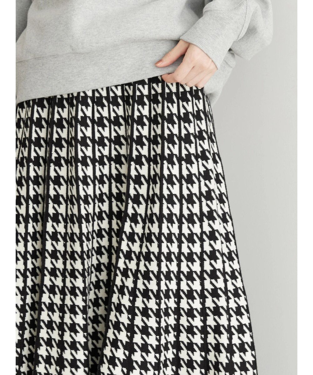 AMERICAN HOLIC ニットプリーツライクチェックスカート 