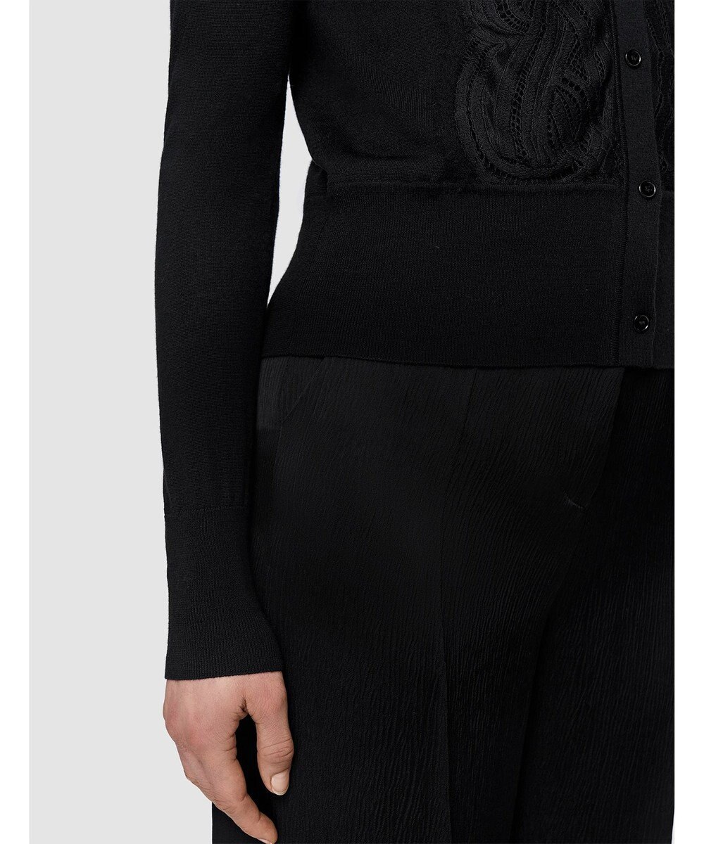 JOSEPH レース&ニット　Vネックカーディガン 