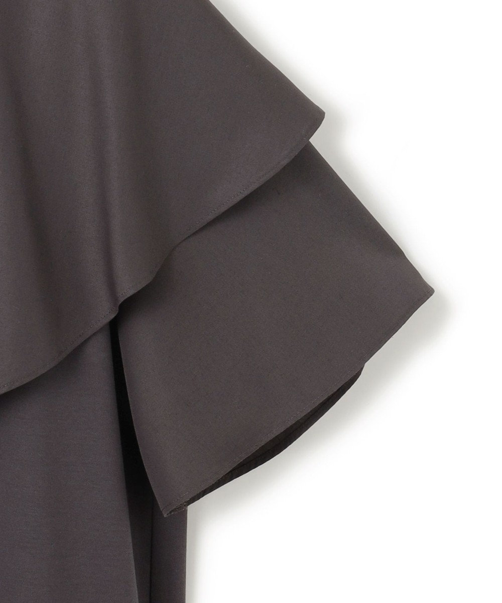 23区 S 【汗じみ防止/洗える】スムースデザイン ラッフルカラー カットソー 