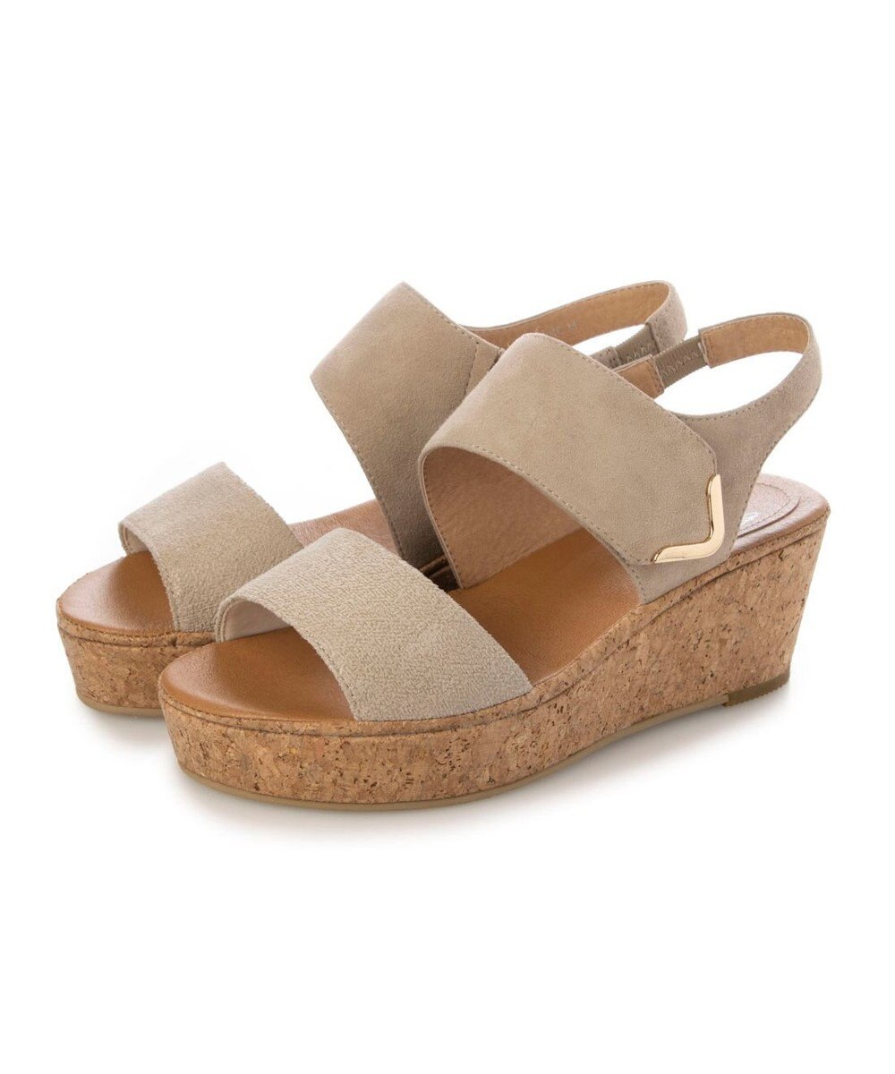 ing <ing>ワンポイントウエッジソールサンダル 