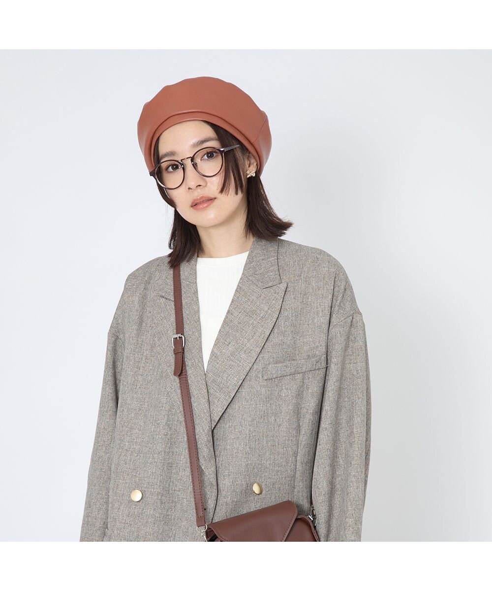 林八百吉商店 un chapeau  エコレザーベレー 