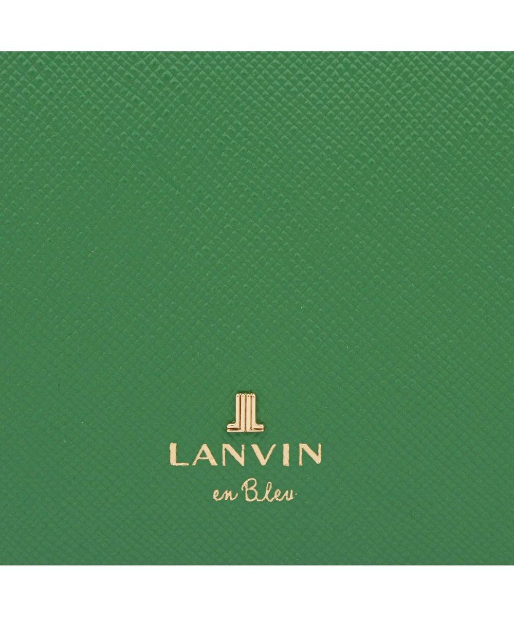 LANVIN en Bleu リュクサンブールカラー 二つ折り被せ財布 