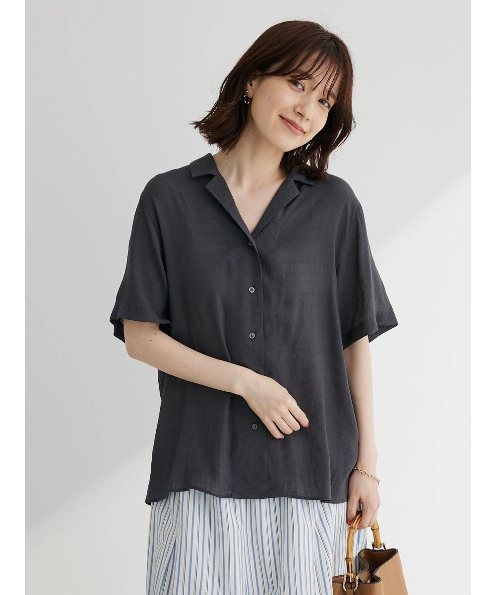 Green Parks ゆったり開襟シャツ 