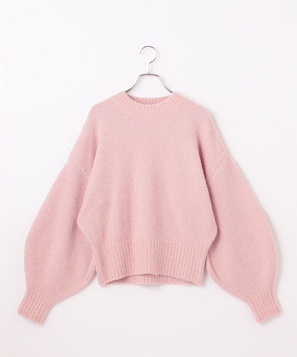 #Newans 【洗える】クロップドバルーンボリュームスリーブニット 