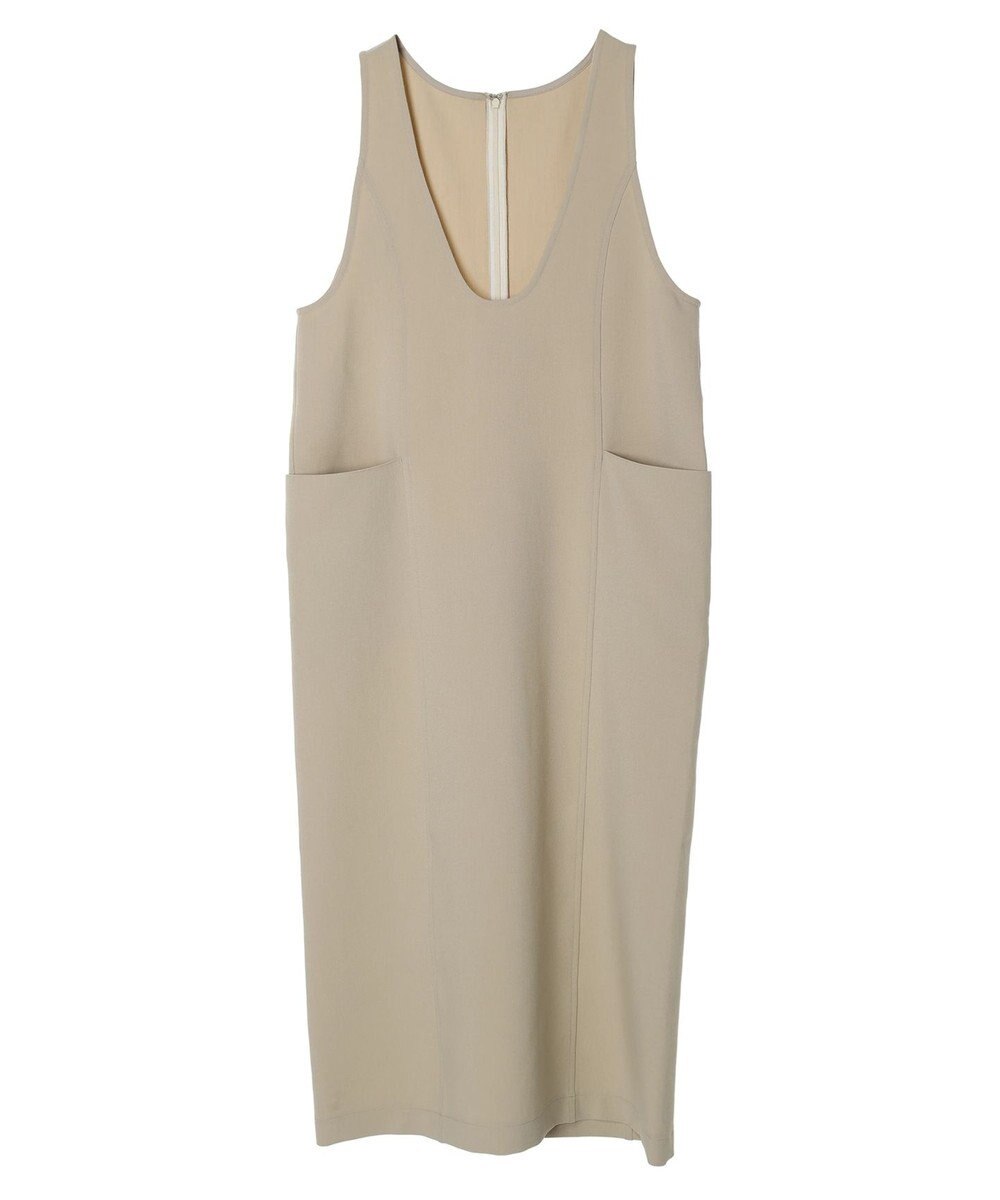 AMERICAN HOLIC イージーケアＵネックＩラインワンピース 