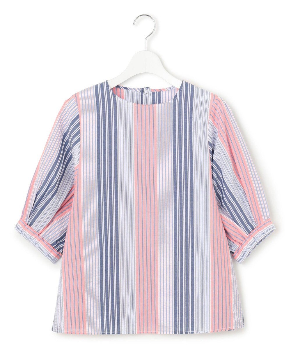 J.PRESS YORK STREET 【WOMEN】マルチストライプ ブラウス 