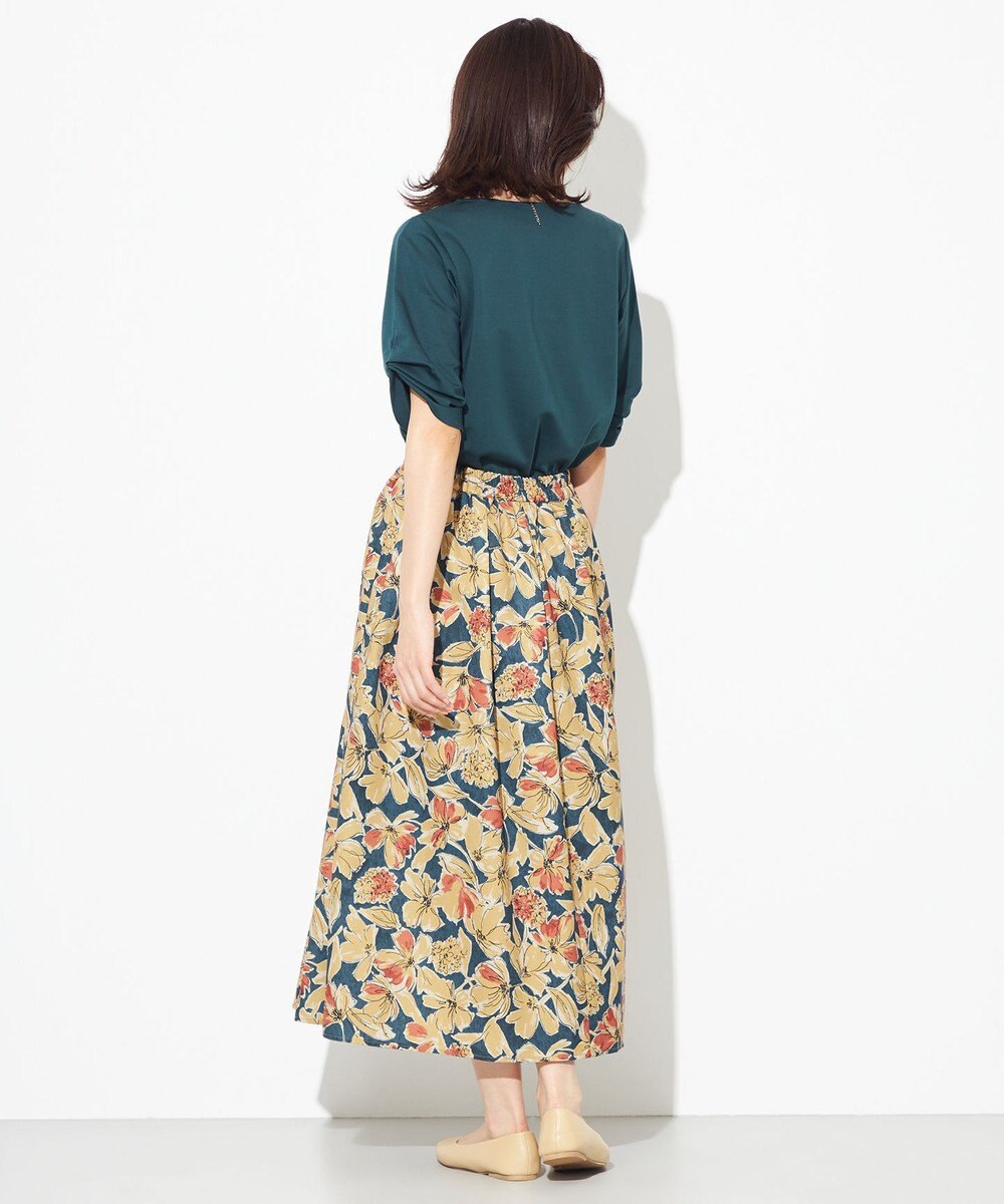 洗える】フラワープリントタック スカート / any FAM L | ファッション