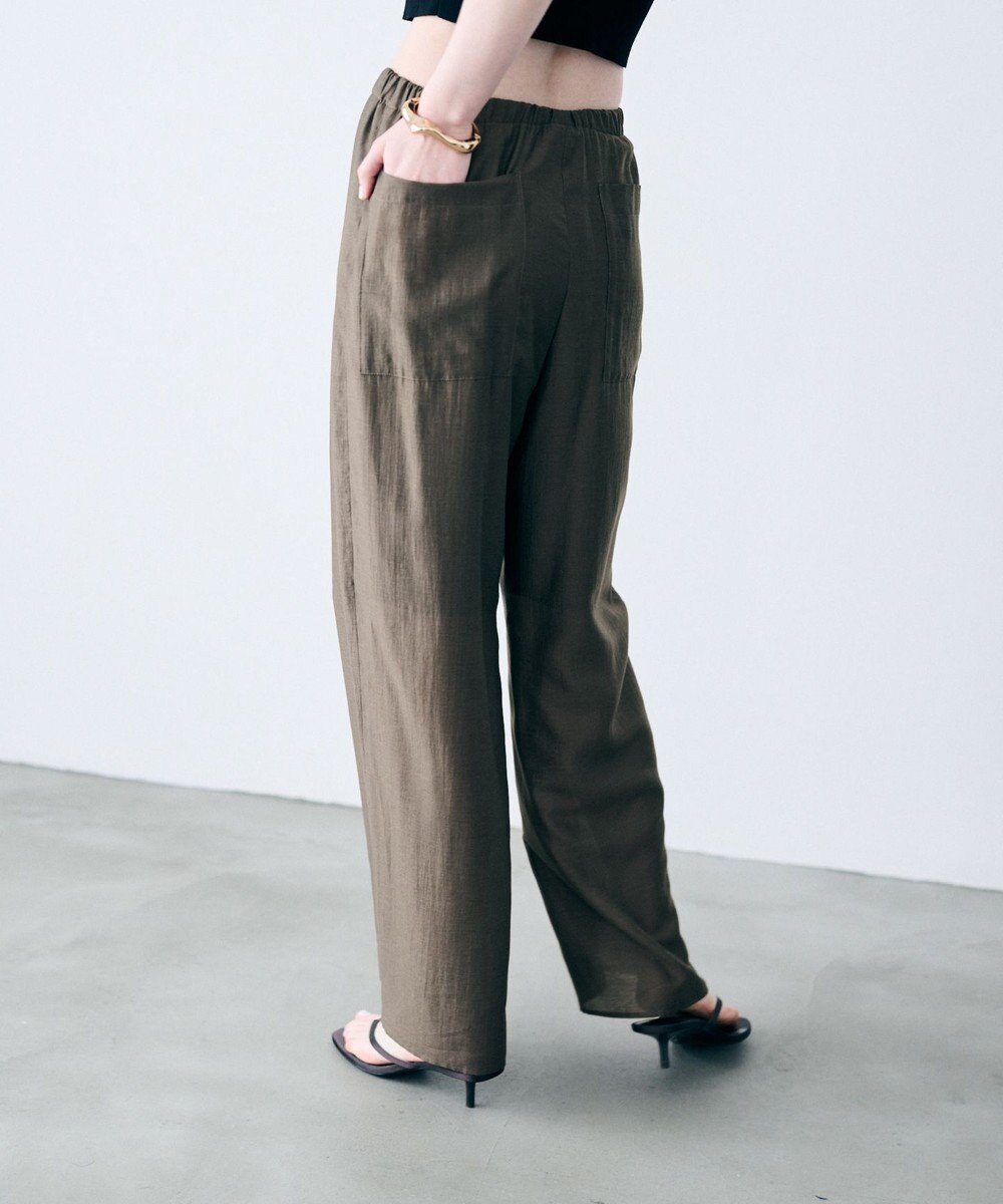 uncrave リヨセルシルクローン ギャザーパンツ 