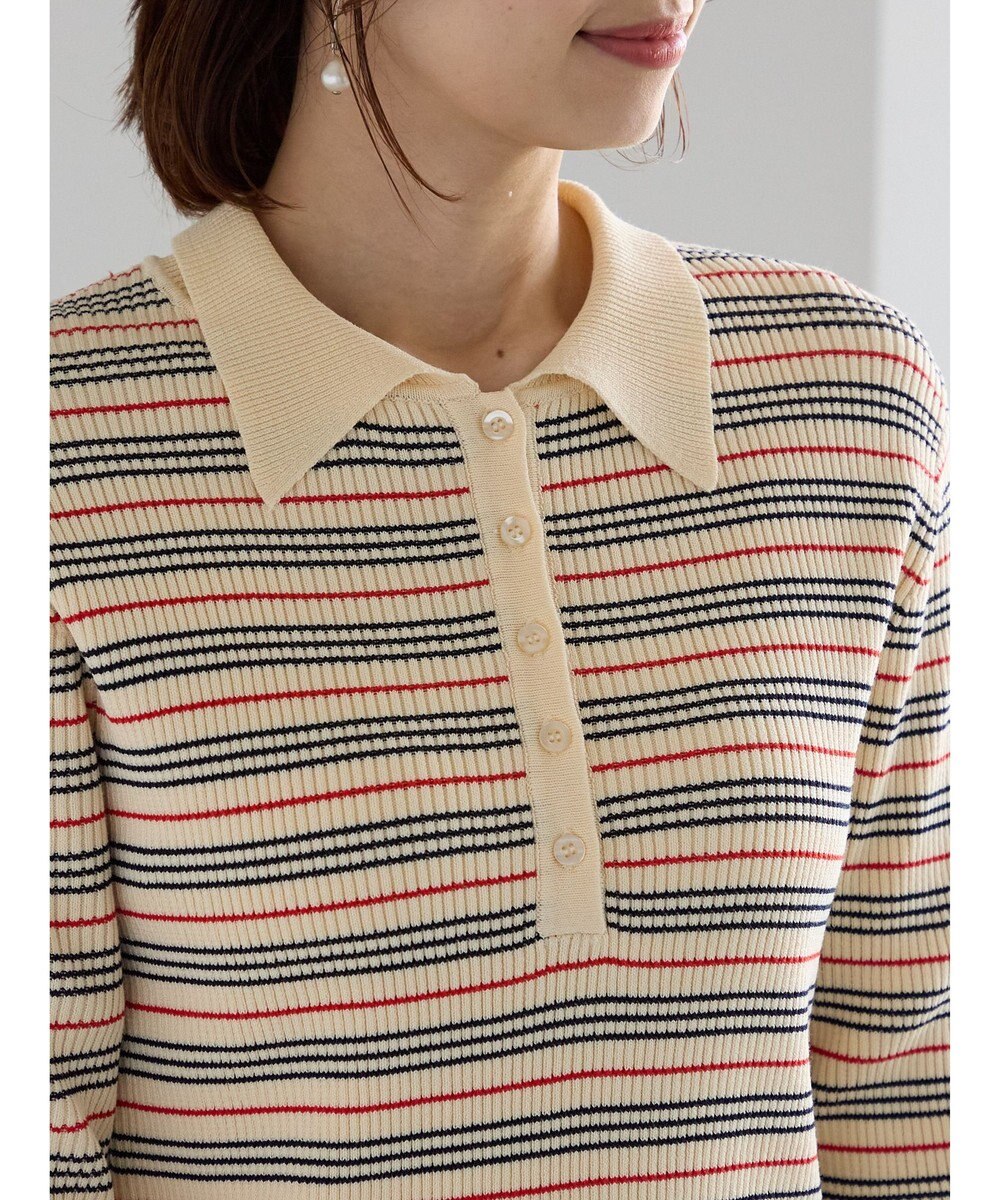 Te chichi パネルパターンアソートリブポロニット 