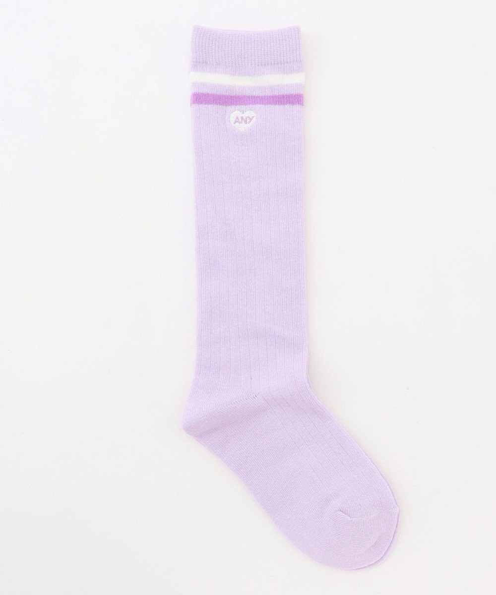 ANY KIDS ハートワンポイント　ハイソックス 