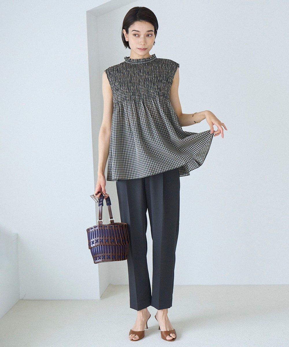 UNFILO 【WEB限定】シアーシャーリングブラウス 