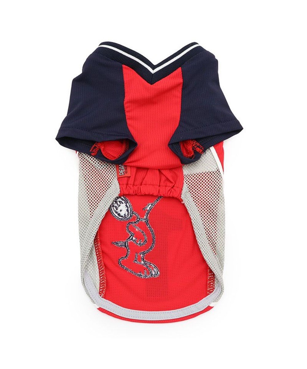 PET PARADISE スヌーピー バレーボール Tシャツ 接触冷感《レッド》 中型犬 大型犬 