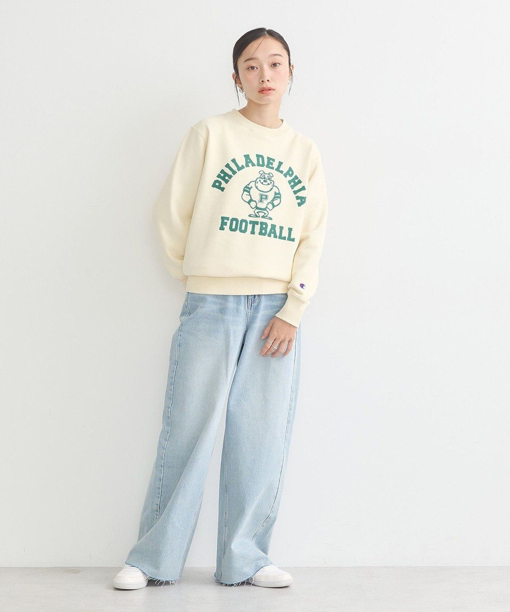 earth music&ecology チャンピオン　ｅｍａｅプリント裏毛プルオーバー 