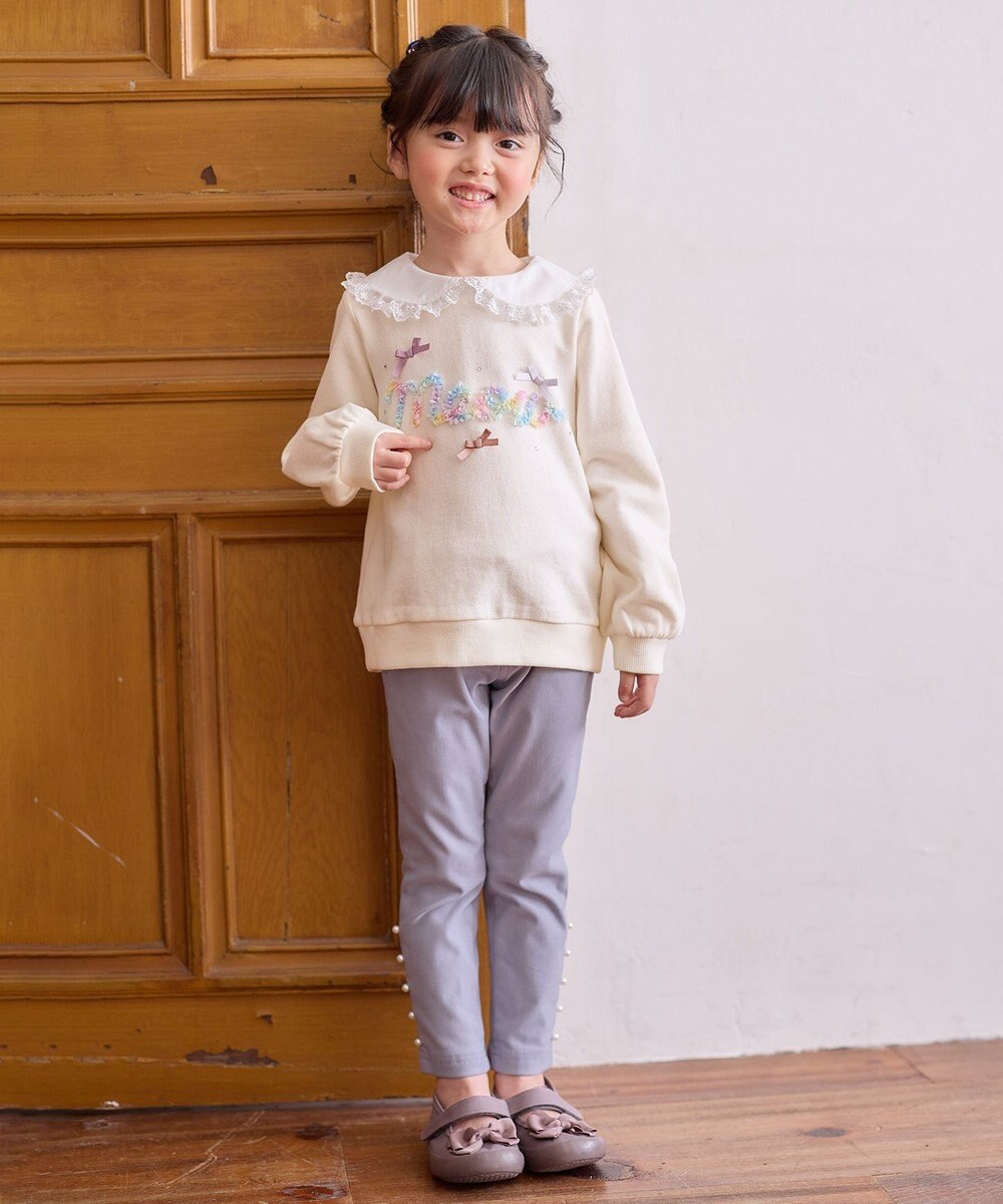 ANY KIDS 裏毛 モシャモシャ ロゴ トレーナー 