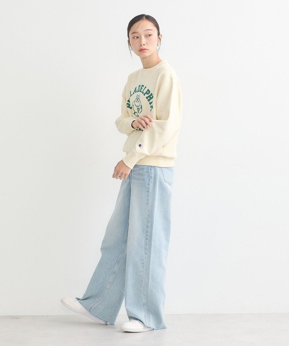 earth music&ecology チャンピオン　ｅｍａｅプリント裏毛プルオーバー 