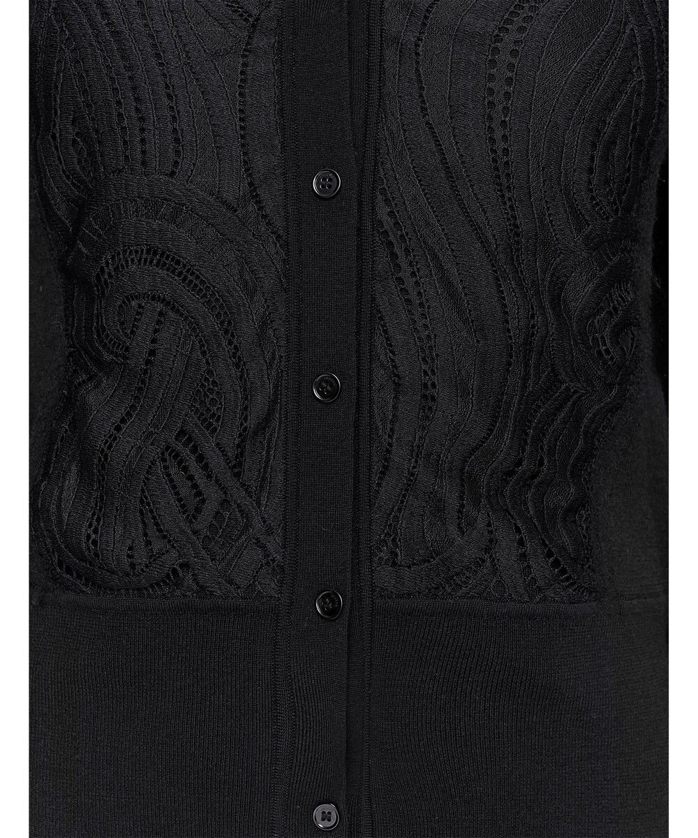 JOSEPH レース&ニット　Vネックカーディガン 