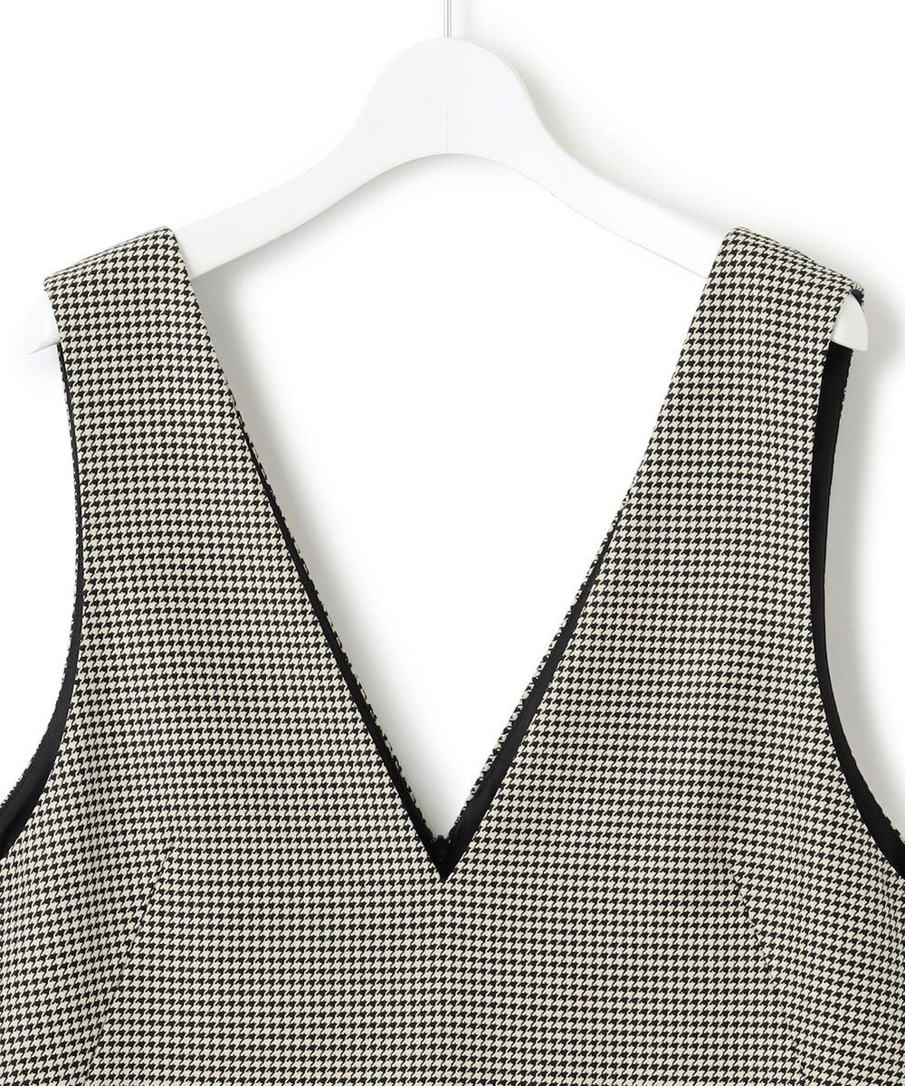 23区 S ガンクラブチェックストレッチ ワンピース 