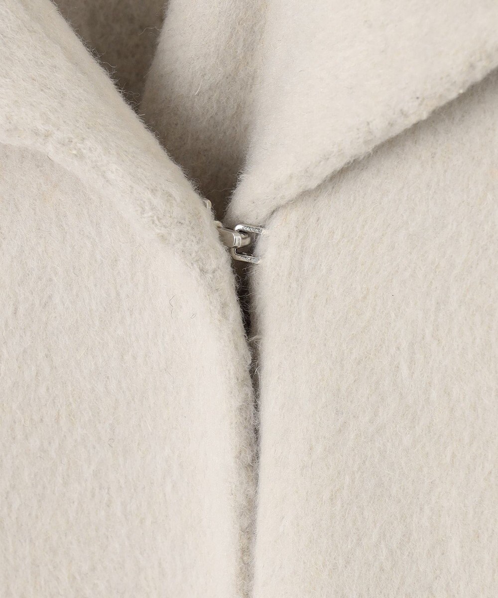 UNFILO 【撥水】ウール混リバー フーデットコート 