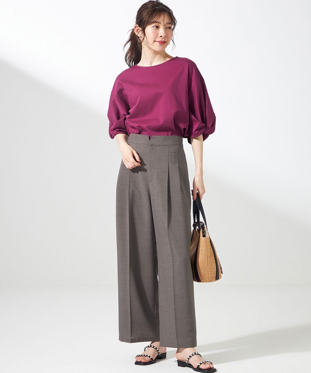 ANY SIS 【接触冷感・速乾・UVカット・洗える】スイートクール ワイドパンツ 