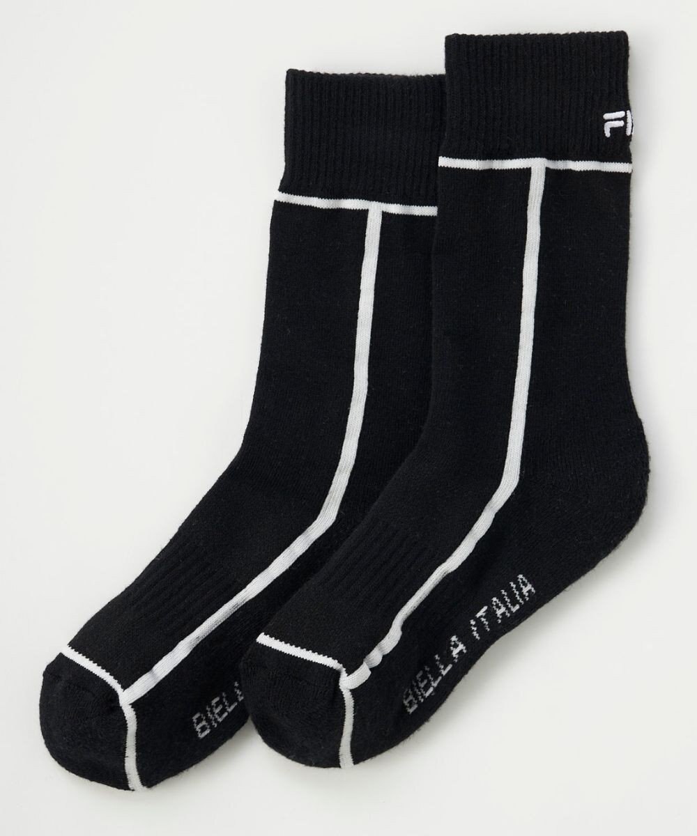 FILA GOLF／marie claire 【FILA GOLF】ライン入りクルーソックス 