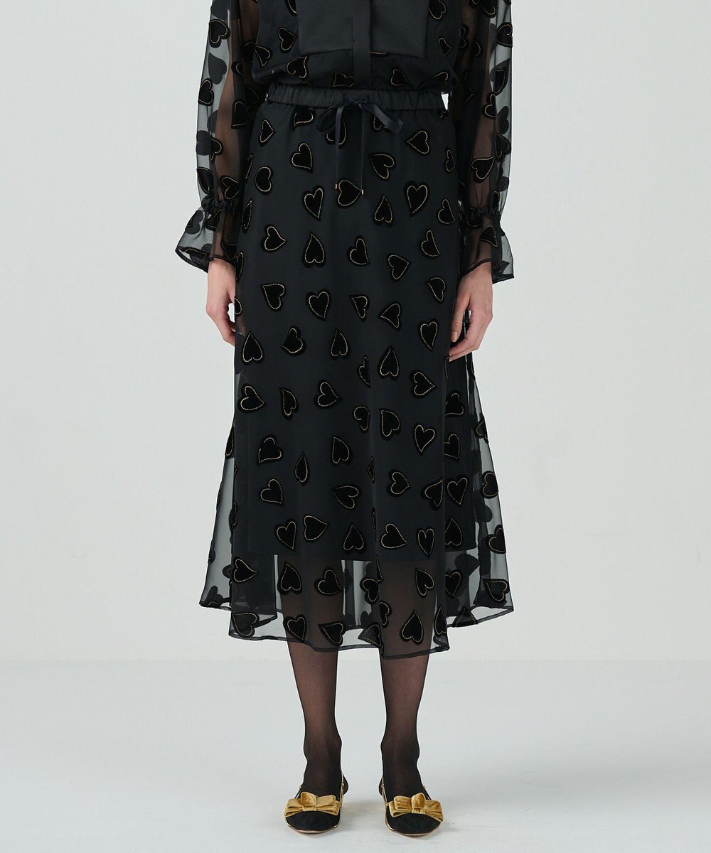 GRACE CONTINENTAL ハートオパールスカート 