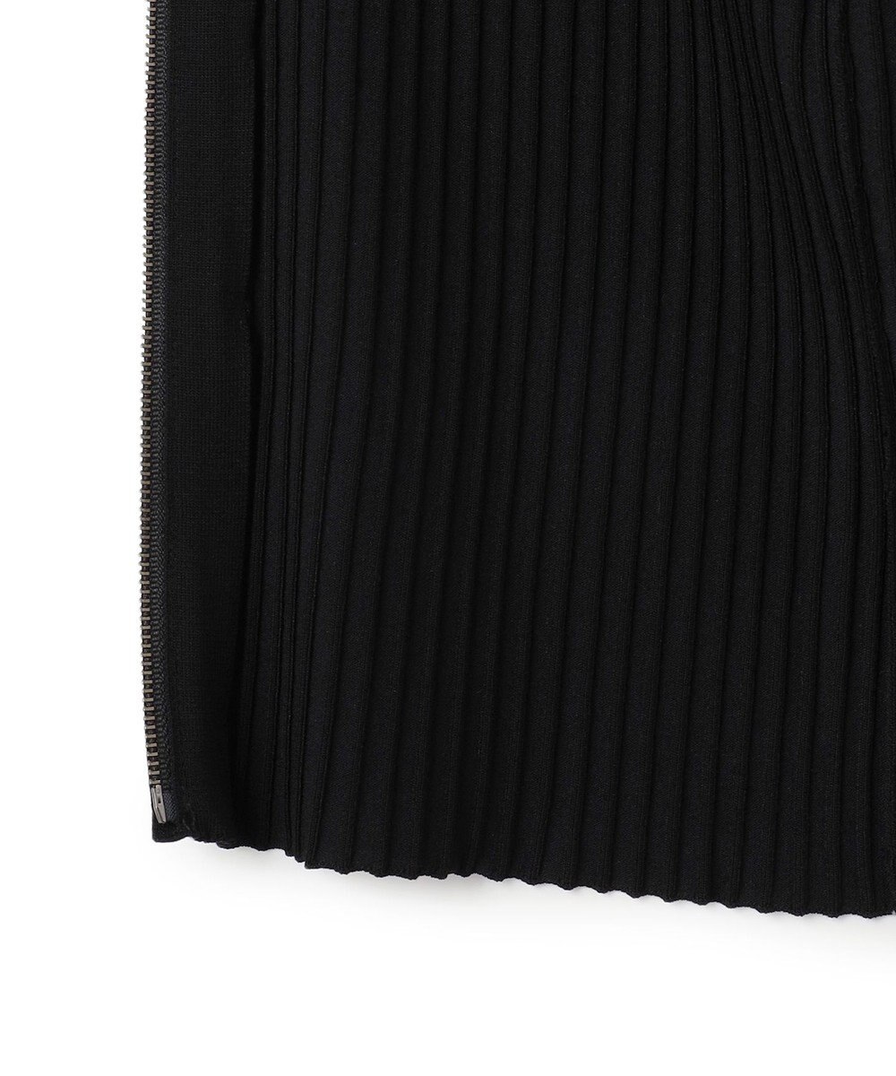 ICB 【洗える】シルクヴィスコースハイゲージ ジップアップカーディガン 