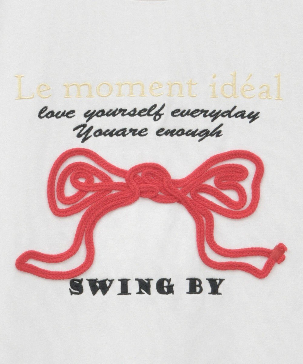 Green Parks ・ｓｗｉｎｇ　ｂｙ　リボンモチーフコード刺繍ＴＥＥ 