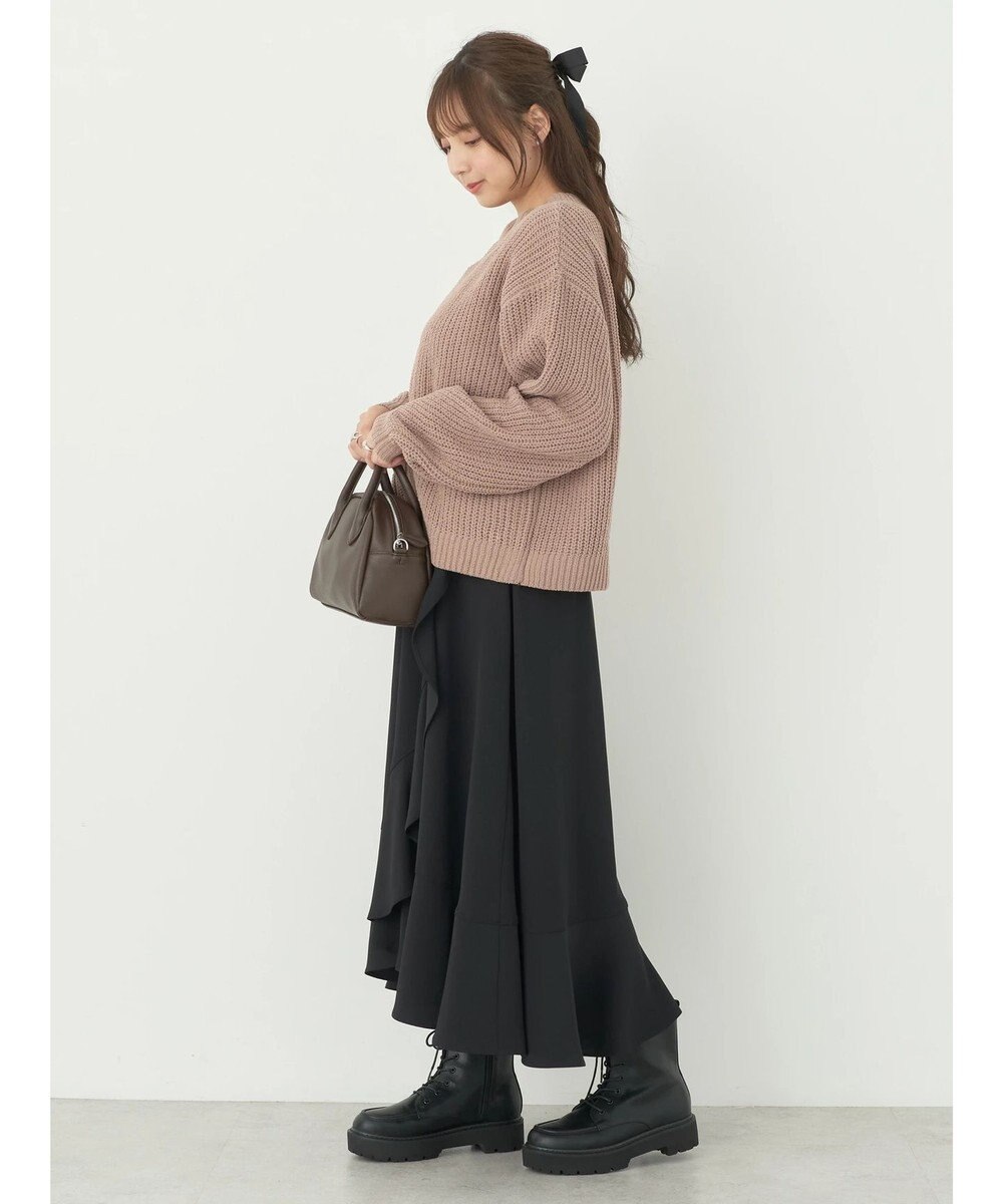 earth music&ecology マットベロアモールプルオーバー 