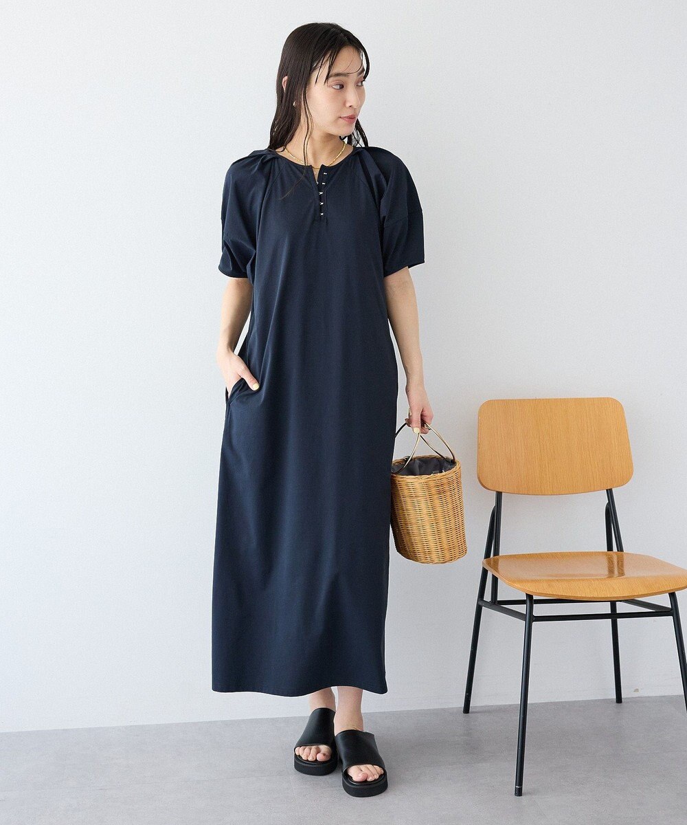 CRAFT STANDARD BOUTIQUE ポーチ付きバルーンスリーブワンピース 