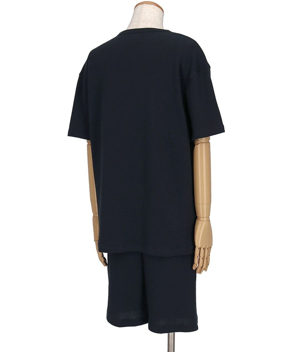 ワコール／睡眠科学 パジャマ 綿100%(本体) ワッフル素材 5分袖 半袖 5分丈 メンズ YGT126 睡眠科学／ワコール 