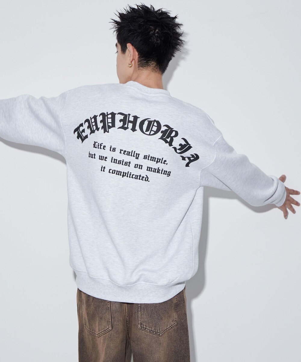 WEGO 【ユニセックス着用ITEM】アーチバックロゴグラフィックプルオーバー 